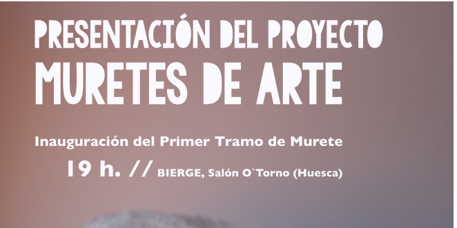 Se presenta en Bierge el proyecto transfronterizo Muretes de Arte - Murets d'Art